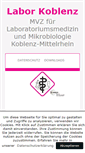 Mobile Screenshot of labor-koblenz.com
